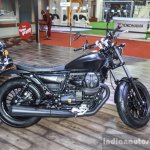 Moto Guzzi V9 Bobber black at Auto Expo 2016