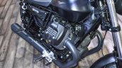 Moto Guzzi V9 Bobber engine at Auto Expo 2016