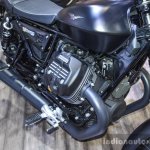 Moto Guzzi V9 Bobber engine at Auto Expo 2016